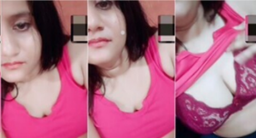 Chubby GF showing her big boobies to boyfriend